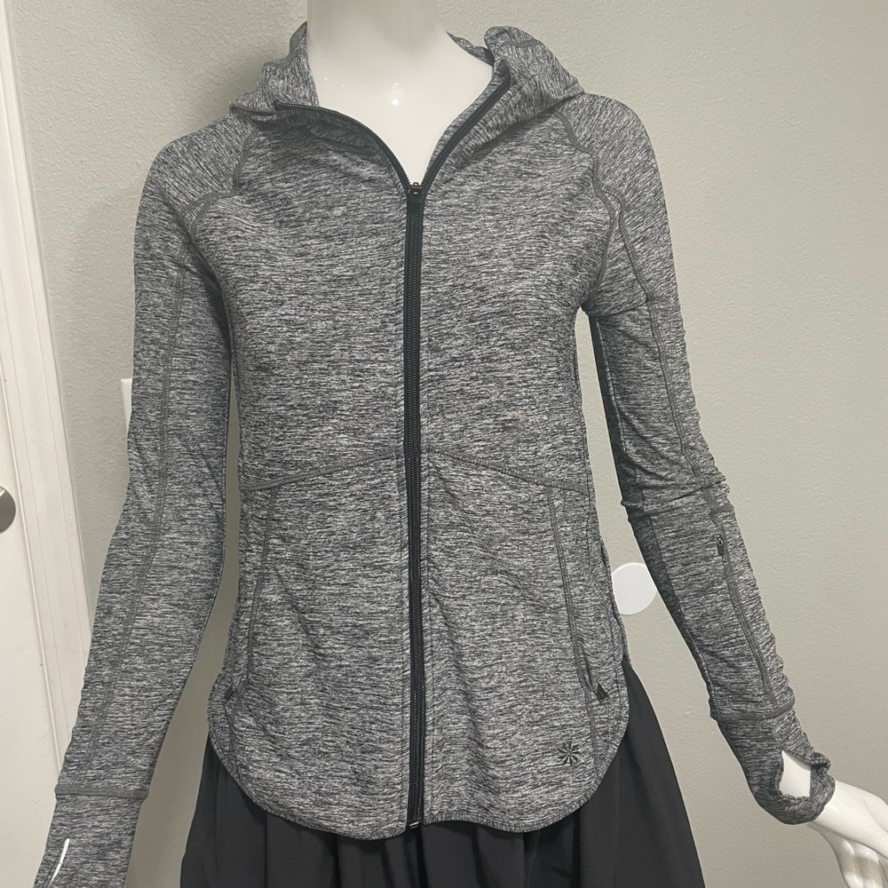 Athleta🧥PACIFICA BAJA UPF JACKET HEATHER Gray , size XS🖤Looks new